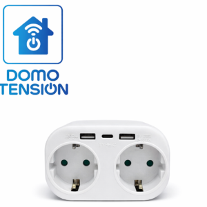 Regleta doble con USB y USB-C