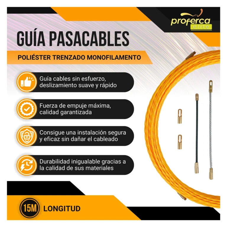 Guía Pasacables de Poliéster Trenzado Monofilamento - Imagen 2