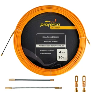 Guía Pasacables Profesional fibra de vidrio 4mm x 30 Metros